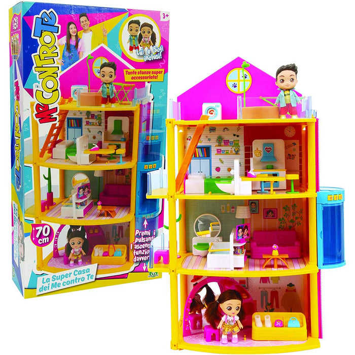 GIOCHI PREZIOSI Me Contro Te Casa Deluxe Con Due Cutie Dolls MEC5700 Mornati Paglia