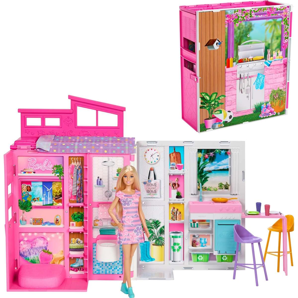 Barbie casa componibile con bambola online