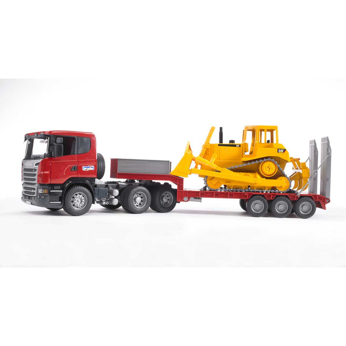 BRUDER Camion Scania E Bulldozer Cat - 03555