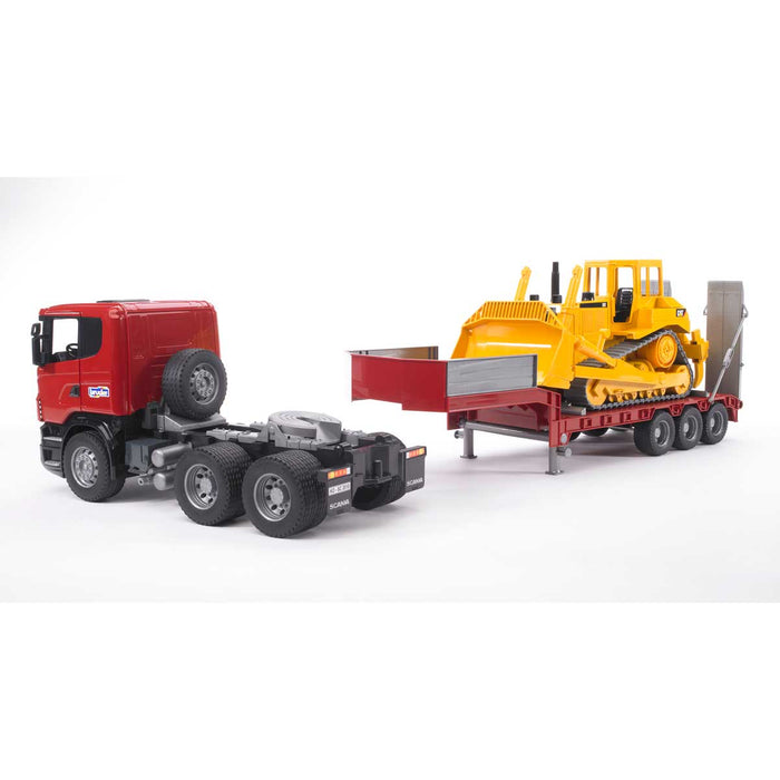 BRUDER Camion Scania E Bulldozer Cat - 03555