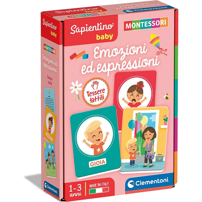 CLEMENTONI Emozioni Ed Espressioni - Sapientino Baby Montessori Cards - 16435