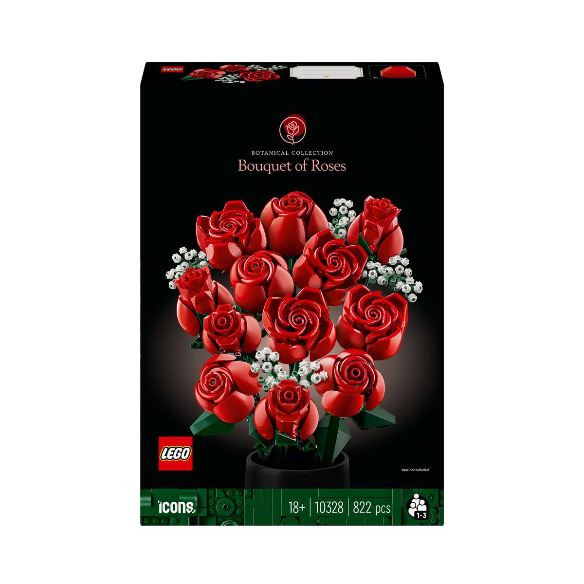 Ecco come ho sistemato il bouquet di rose rosse della LEGO 