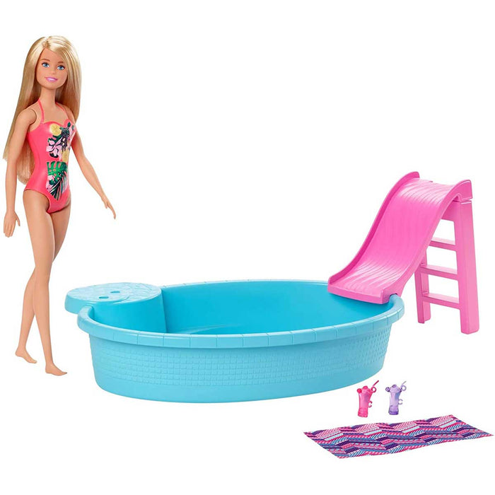 MATTEL Barbie Playset Bambola Con Piscina E Accessori - GHL91 — Mornati  Paglia