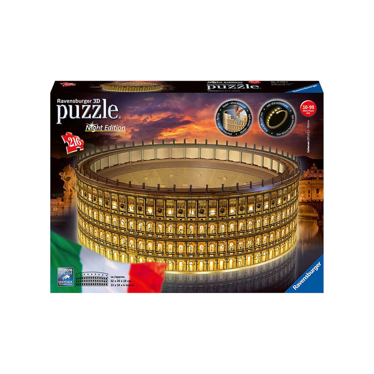 PUZZLE 3D COLOSSEO RAVENSBURGER 216 pezzi